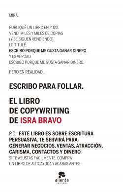 El libro de copywriting de Isra Bravo