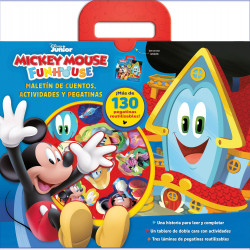 mickey mouse funhouse maletin de cuentos actividades y pegatinas de disney