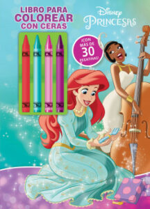princesas libro para colorear con ceras 2 de disney