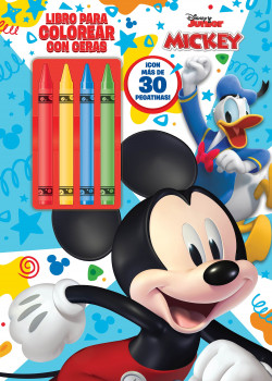 Mickey. Libro para colorear con ceras de Disney