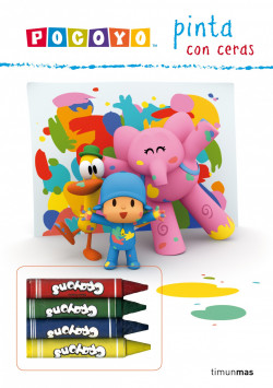 Pocoyó pinta con ceras de