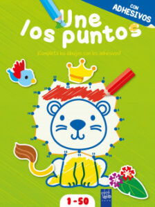 une los puntos con adhesivos verde de yoyo