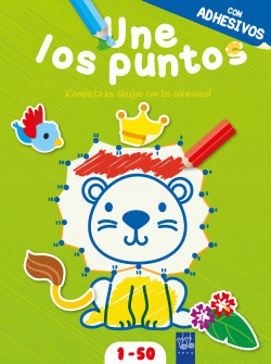 Une los puntos con adhesivos. Verde de YO